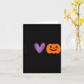 Grappige Vrede Liefde Halloween Zwarte Kat Kaart (Gele Bloem)