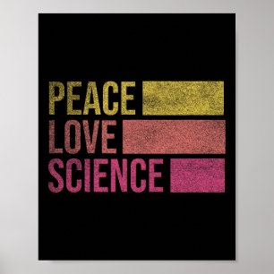 Grappige Vrede Liefde Wetenschap Liefhebbers Wisku Poster