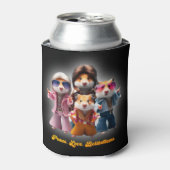 Grappige vrede. Liefs. Bellbottom. Hamster Supergr Blikjeskoeler (Blikje Voorkant)