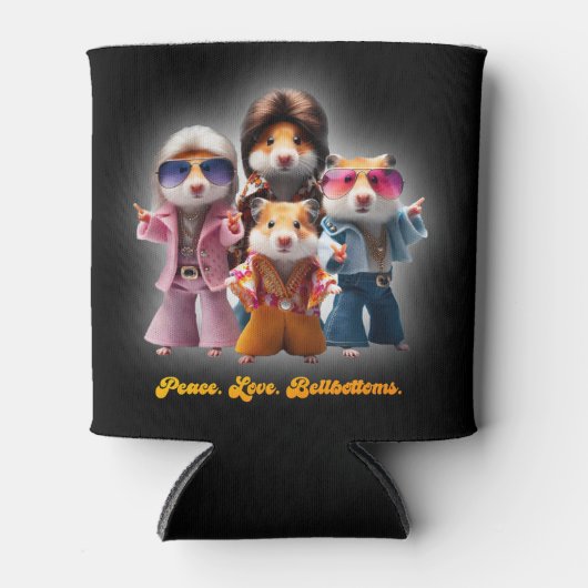 Grappige vrede. Liefs. Bellbottom. Hamster Supergr Blikjeskoeler (Voorkant)