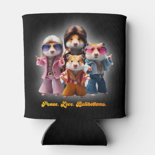 Grappige vrede. Liefs. Bellbottom. Hamster Supergr Blikjeskoeler (Achterkant)