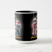 Grappige vrede. Liefs. Bellbottom. Hamster Supergr Mok (Midden)