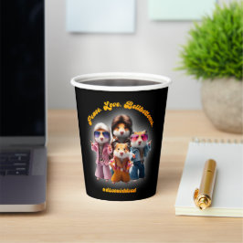 Grappige vrede. Liefs. Bellbottom. Hamster Supergr Papieren Bekers