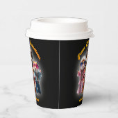 Grappige vrede. Liefs. Bellbottom. Hamster Supergr Papieren Bekers (Rechts)