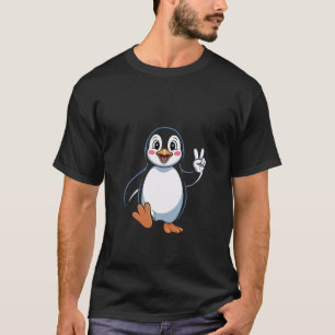 Grappige Vrede Pinguïn Schattig Dier Goede Vibes K T-shirt