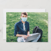 Grappige Vrede uit Klasse van 2021 Foto Afstuderen Aankondiging (Achterkant)