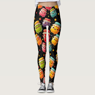Grappige vreugdevolle jumping potten van Jubilant  Leggings