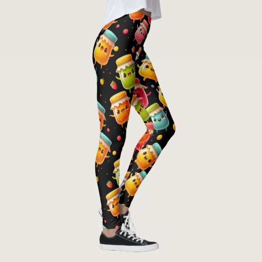Grappige vreugdevolle jumping potten van Jubilant  Leggings (Rechts)
