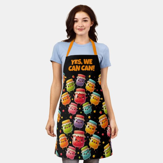 Grappige vreugdevolle jumping potten van Jubilant  Schort (Gedragen)