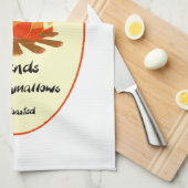 Grappige Vriend Marshmallow Camping Quote Theedoek (Quarter Fold)