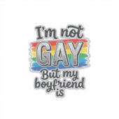 Grappige vriend Pride vintage gravering shirt Desi Sticker (Voorkant)