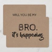 Grappige Vriend Van De Bruidegom Of Getuige Voorst Kaart (Voorkant / Achterkant)