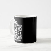 Grappige vriend van een cheerleader B Koffiemok (Voorkant links)