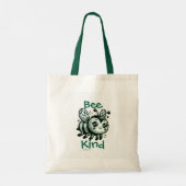 Grappige VRIENDELIJKHEID BEE Blad Groen Tote Bag (Achterkant)