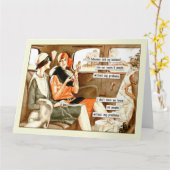 Grappige  Vrienden Groet Kaart (Gele Bloem)