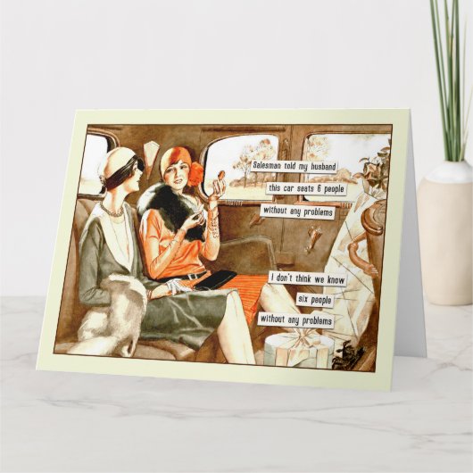 Grappige  Vrienden Groet Kaart (Voorkant)