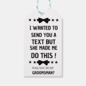 Grappige Vrienden Voorstel | Getuige Voorstel Cadeaulabel (Voorkant)