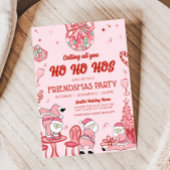 Grappige Vriendjes Kerstman Ho Ho Hos Kerstfeest Kaart