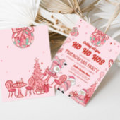 Grappige Vriendjes Kerstman Ho Ho Hos Kerstfeest Kaart