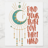 Grappige vriendschap Vind je stam liefde hen hard Wijn Etiket (Enkel label)