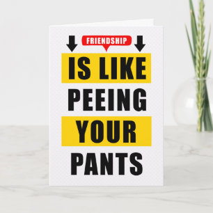Grappige Vriendschapsvergelijking Vette Typografie Kaart