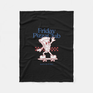 Grappige Vrijdag Pizza Club  Fleece Deken