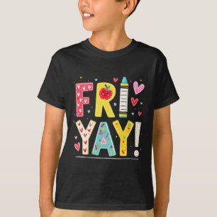 Grappige Vrijdag Vrijdag Gelukkige Vrijdag Weekend T-shirt