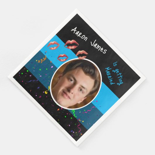 Grappige vrijgezellenfeest Activiteit voor de brui Servet (Hoek)