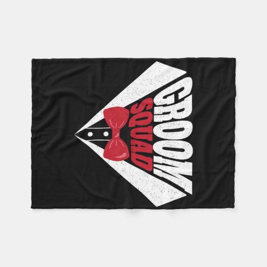 Grappige vrijgezellenfeest bruidegom team hengst b fleece deken (Voorkant (Horizontaal))