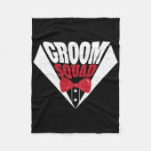 Grappige vrijgezellenfeest bruidegom team hengst b fleece deken (Voorkant)