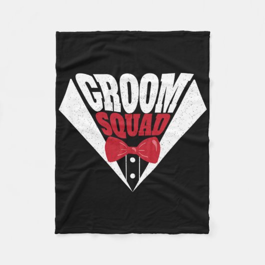 Grappige vrijgezellenfeest bruidegom team hengst b fleece deken (Voorkant)