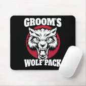 Grappige vrijgezellenfeest Bruidegom's Wolfpack Tr Muismat (Met muis)