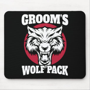 Grappige vrijgezellenfeest Bruidegom's Wolfpack Tr Muismat