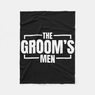Grappige vrijgezellenfeest De bruidegom mannen Sta Fleece Deken