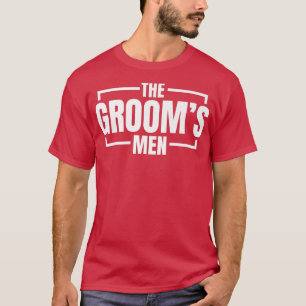 Grappige vrijgezellenfeest De bruidegom mannen Sta T-shirt