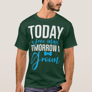 Grappige vrijgezellenfeest echtgenoot huwelijk bru t-shirt