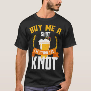 Grappige vrijgezellenfeest shotglas bruidegom brui t-shirt