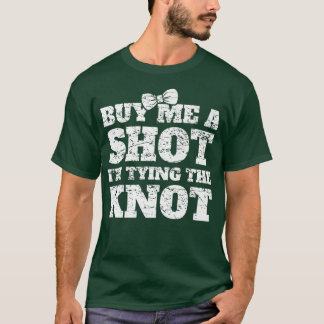 Grappige vrijgezellenfeest shotglas bruidegom brui t-shirt