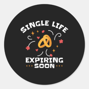 Grappige vrijgezellenfeest Single Life Jga  Ronde Sticker