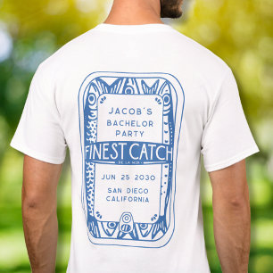 Grappige vrijgezellenfeest vissen jongens weekendt t-shirt