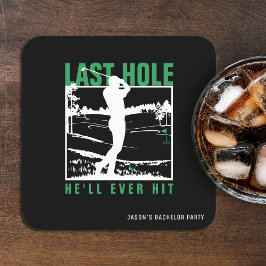 Grappige vrijgezellenfeest voor golfliefhebbers: d kartonnen onderzetters