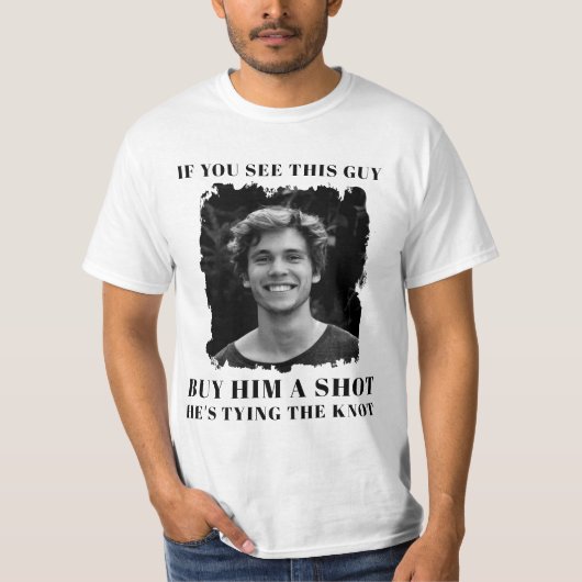 Grappige vrijgezellenfeest voor mannen  t-shirt (Voorkant)