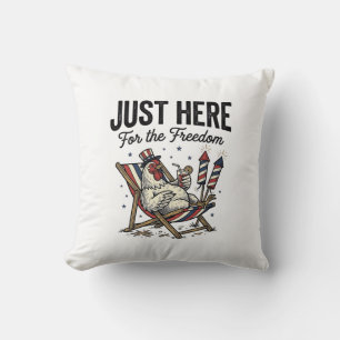 Grappige vrijheid haan vintage patriottisch shirt_ kussen