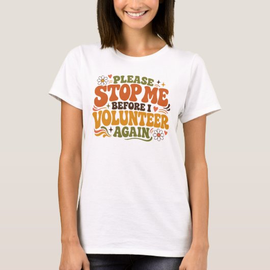 Grappige Vrijwilliger T-shirt (Voorkant)