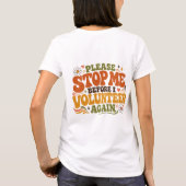 Grappige Vrijwilliger T-shirt (Achterkant)