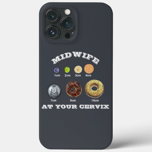 Grappige vroedvrouw "Bij je baarmoederhals" cm Met Case-Mate iPhone Case (Achterkant)