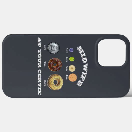 Grappige vroedvrouw "Bij je baarmoederhals" cm Met Case-Mate iPhone Case (Achterkant (horizontaal))