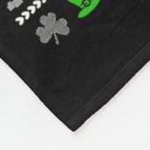 Grappige vrolijke 4e St. Patrick's Day Joe Biden h Fleece Deken (Hoek)