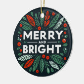 Grappige vrolijke en helder Drink grap Keramisch Ornament (Links)