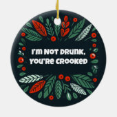 Grappige vrolijke en helder Drink grap Keramisch Ornament (Achterkant)